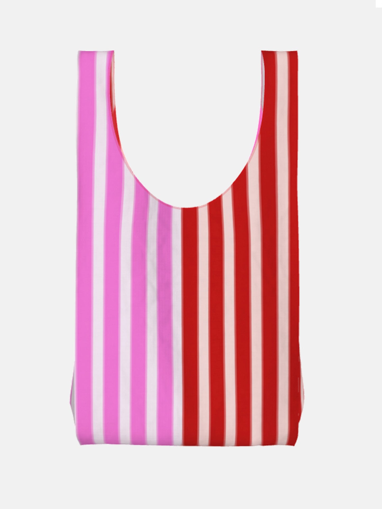 Pink and Red Stripe Parachute Shopper Bag