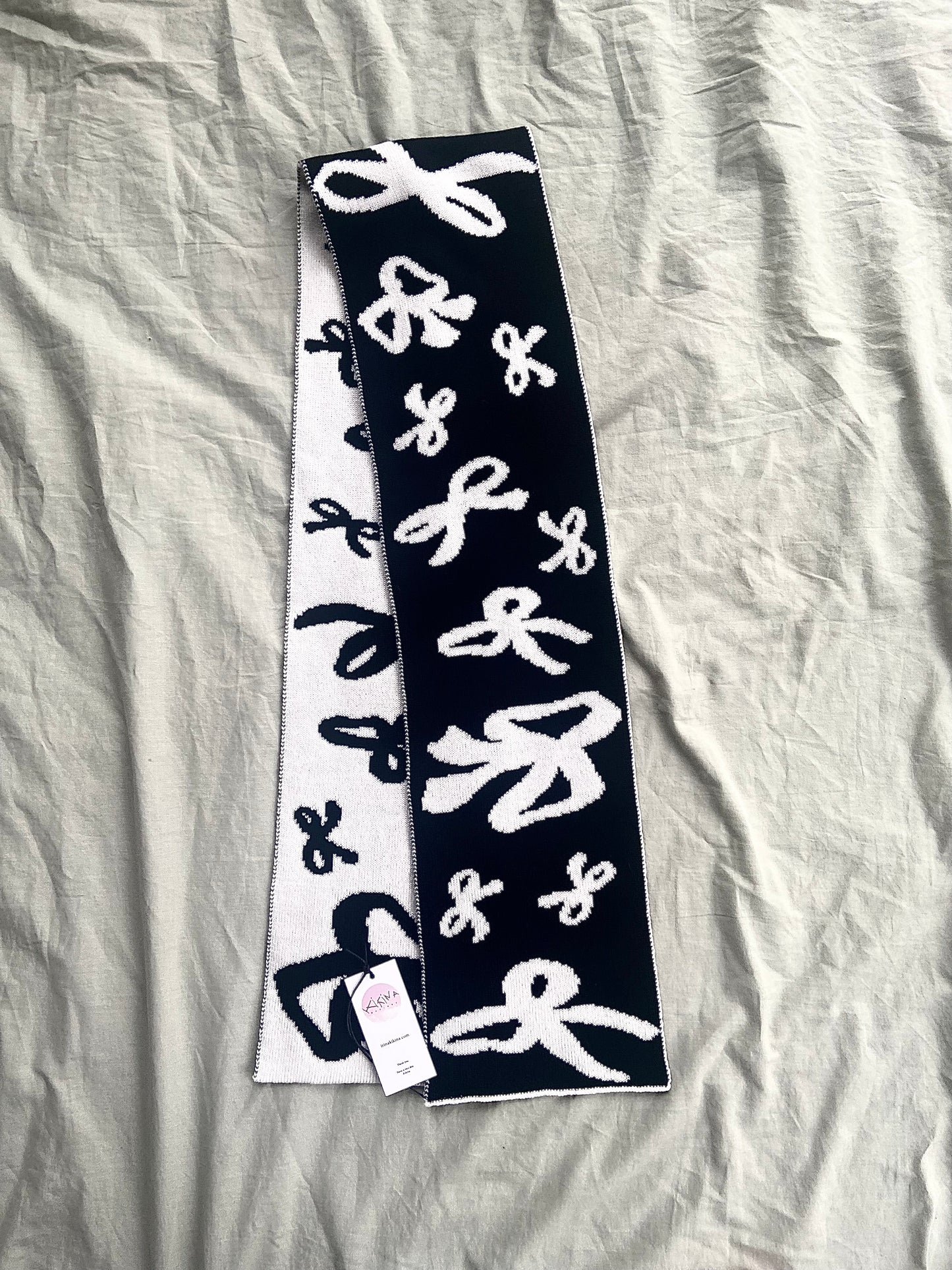 Bow Wool and Cashmere Scarf