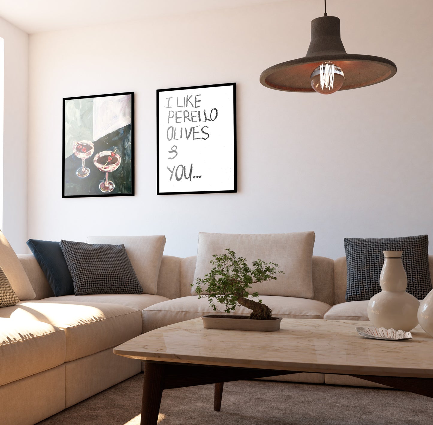 Date night. Strawberry Cocktails. Giclee Print Unframed
