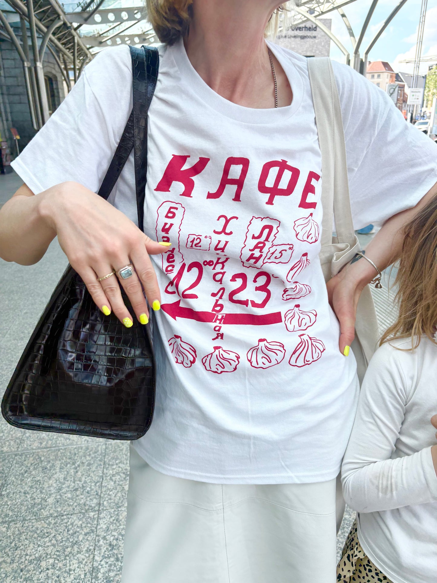 Khinkali cafe. Business Lunch Screen Printed Tee