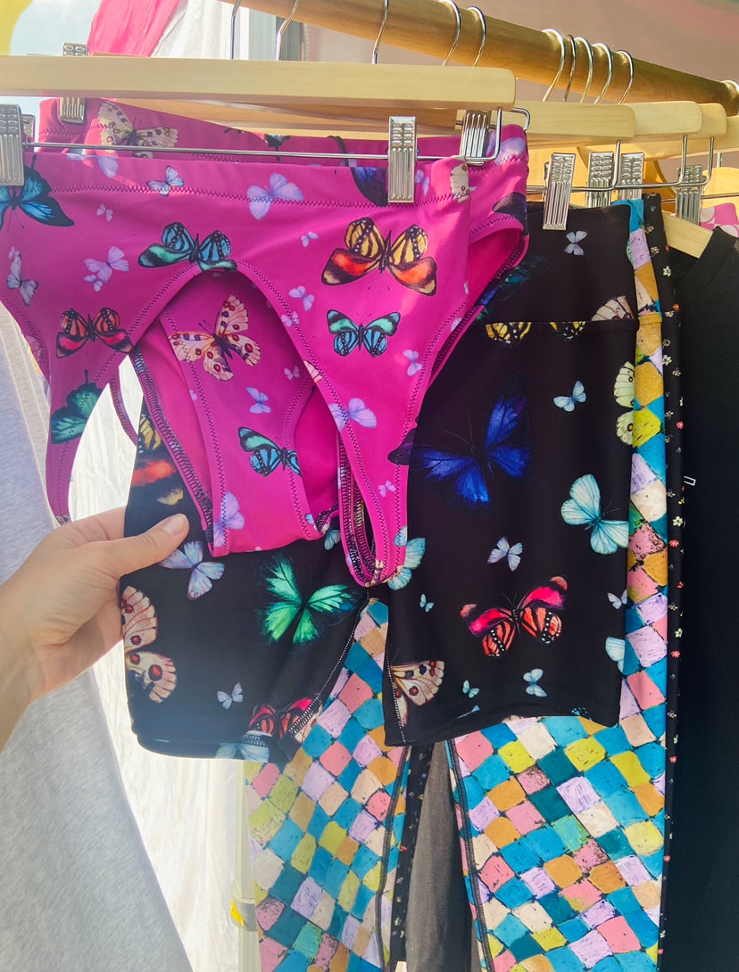 Butterflies Print Recycled High Waisted Bikini