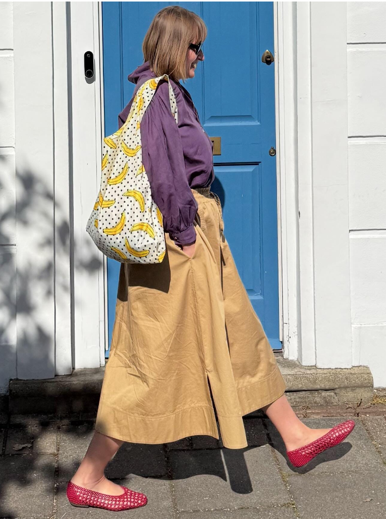 Banana Polkadot Parachute Waterproof Shopper Bag