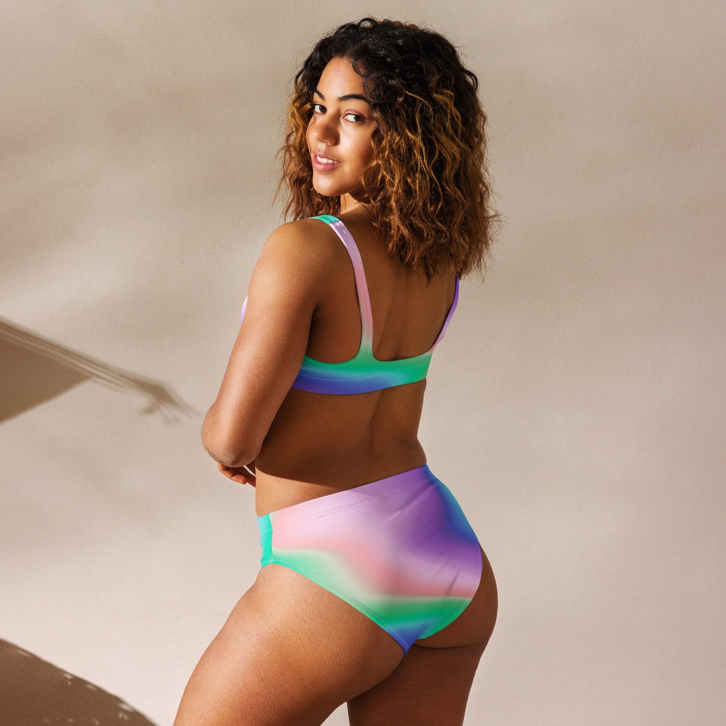 Gradient Recycled high-waisted Bikini