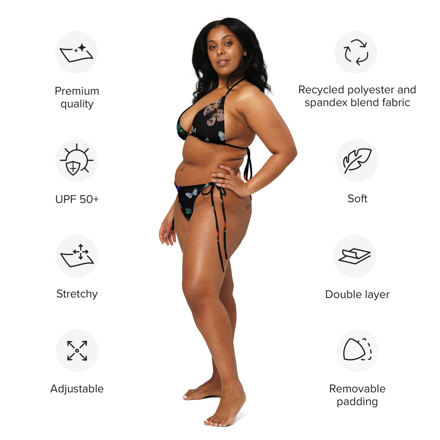 Butterflies Recycled String Bikini