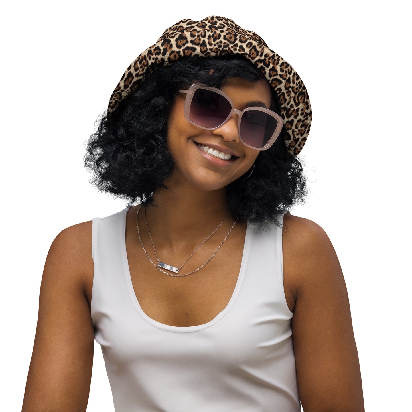 Animal Print Reversible Bucket Hat