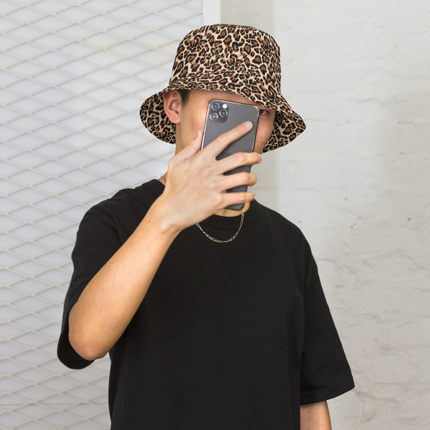 Animal Print Reversible Bucket Hat