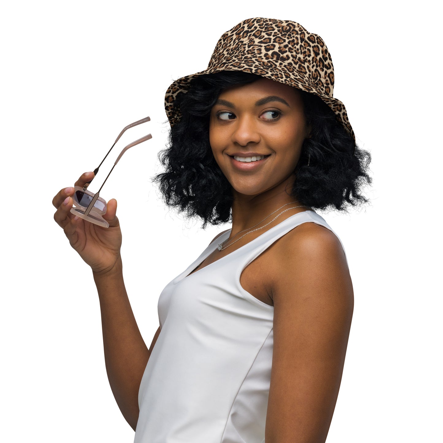 Animal Print Reversible Bucket Hat