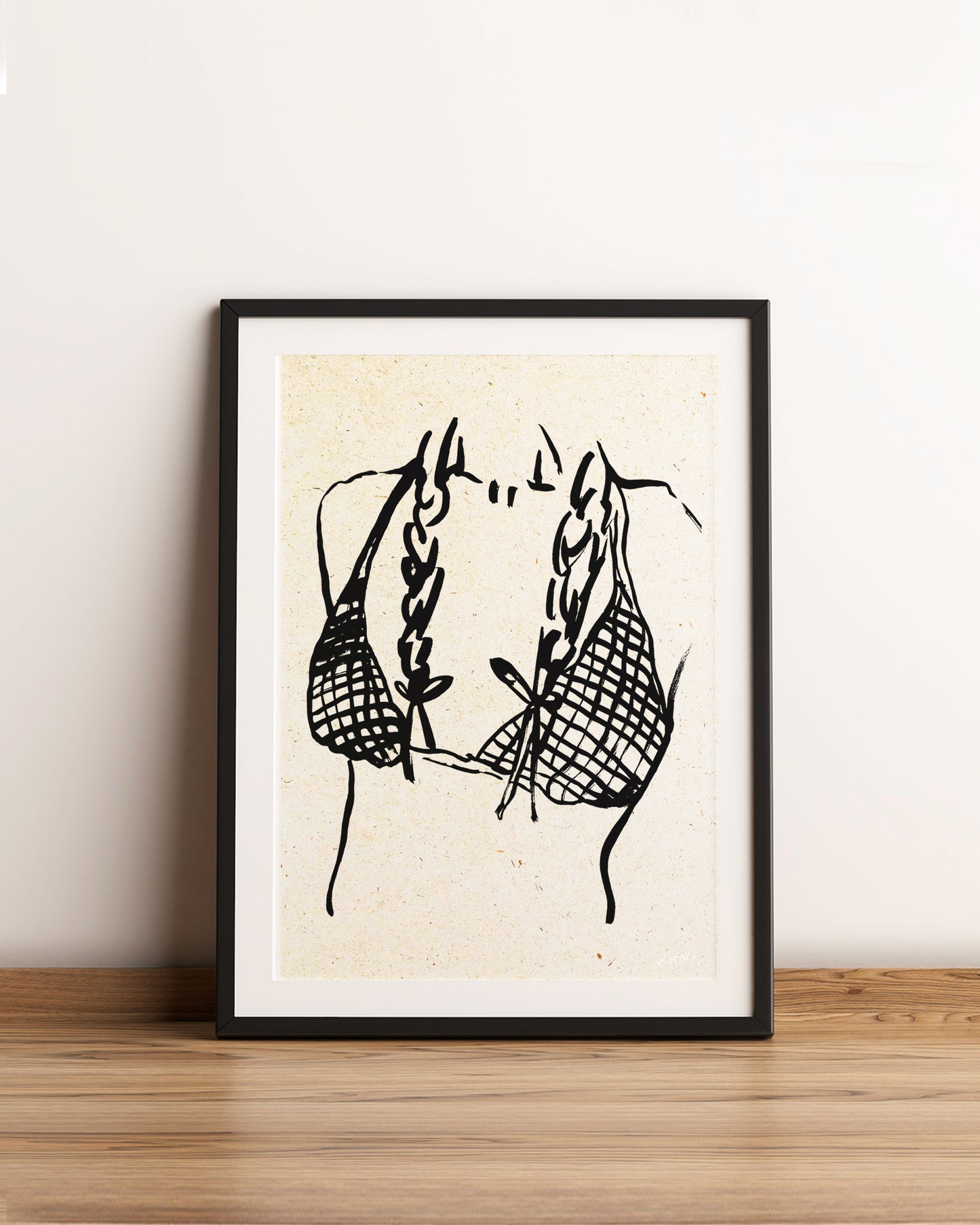 Summer Bikini. A3 Artwork. Unframed.