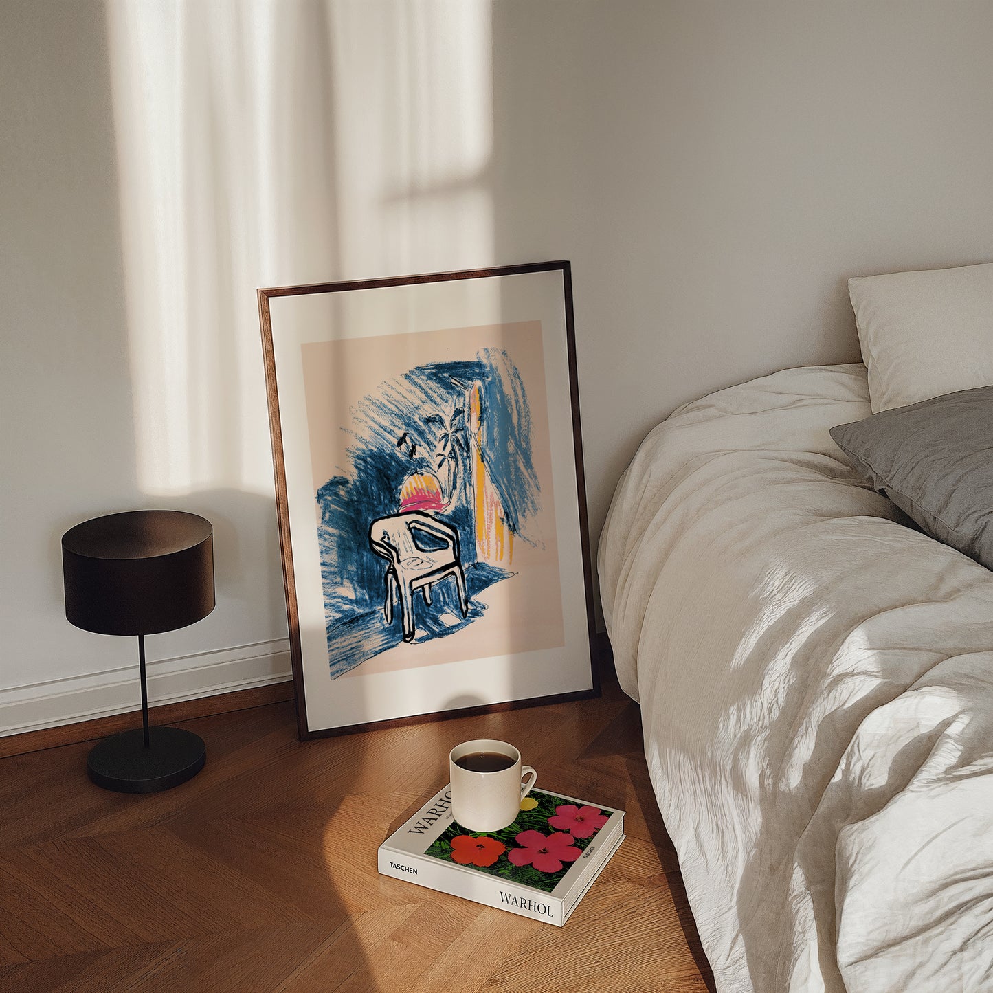 A beach chair. A3 Artwork. Unframed