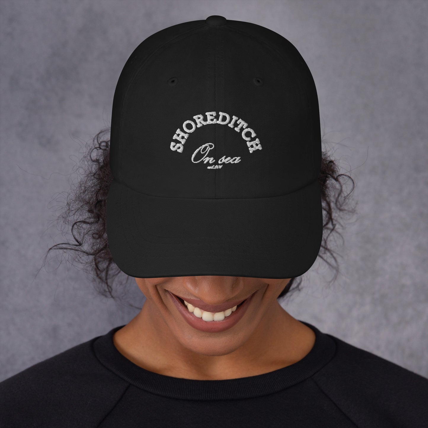 Shoreditch-On-sea Embroidered Monochrome Cap