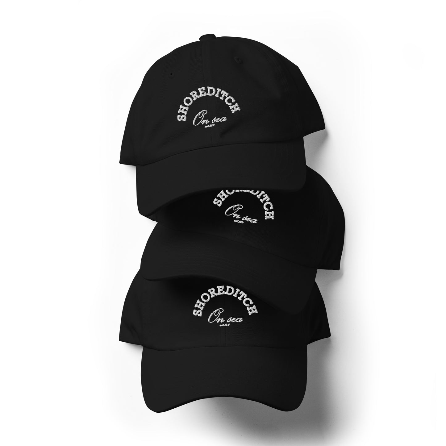 Shoreditch-On-sea Embroidered Monochrome Cap