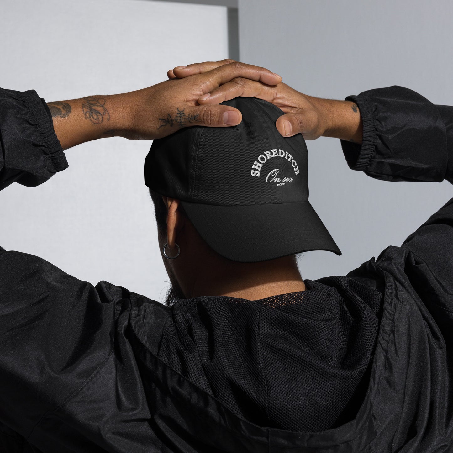 Shoreditch-On-sea Embroidered Monochrome Cap