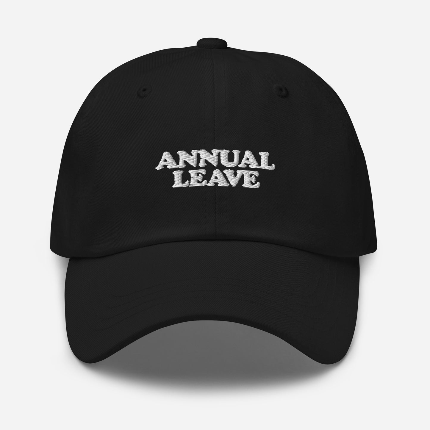 Annual Leave Embroidered Slogan Unisex Cap