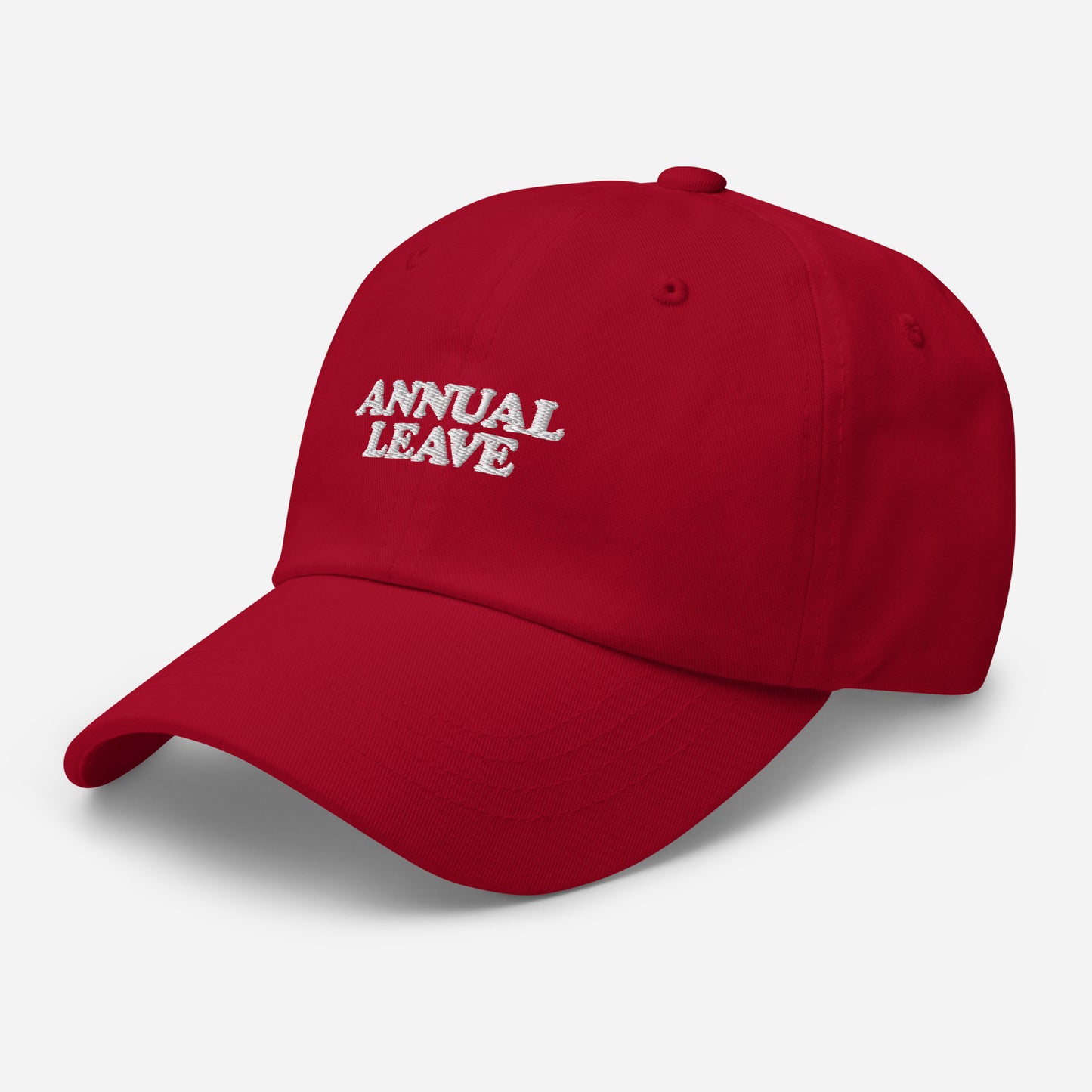 Annual Leave Embroidered Slogan Unisex Cap