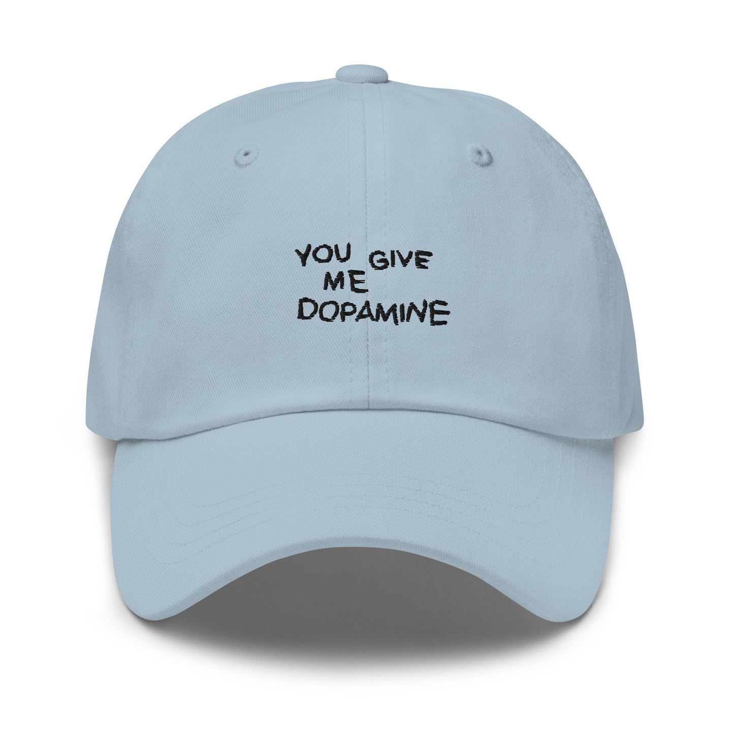 Dopamine Embroidered Slogan Cap