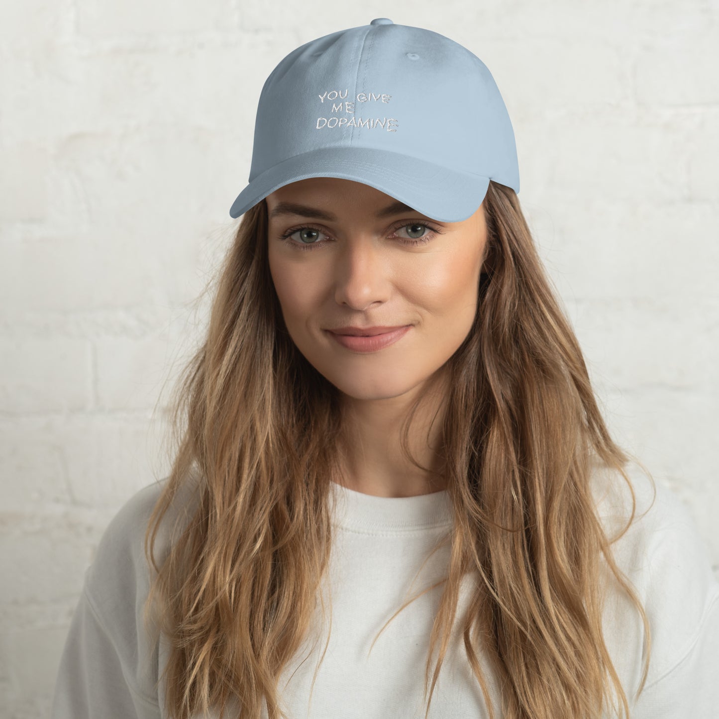 You Give Me Dopmaine Dopamine Embroidered Cap