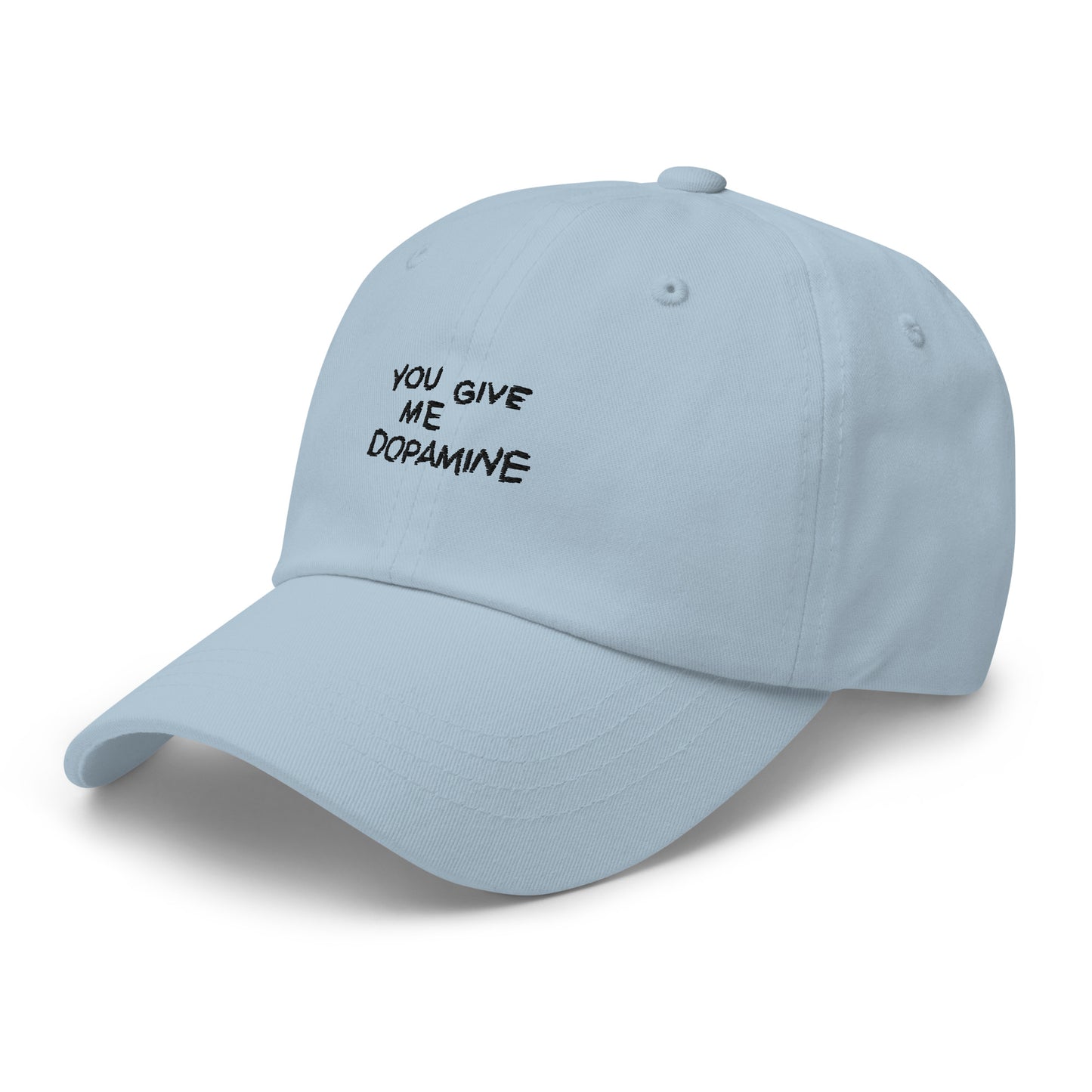 Dopamine Embroidered Slogan Cap