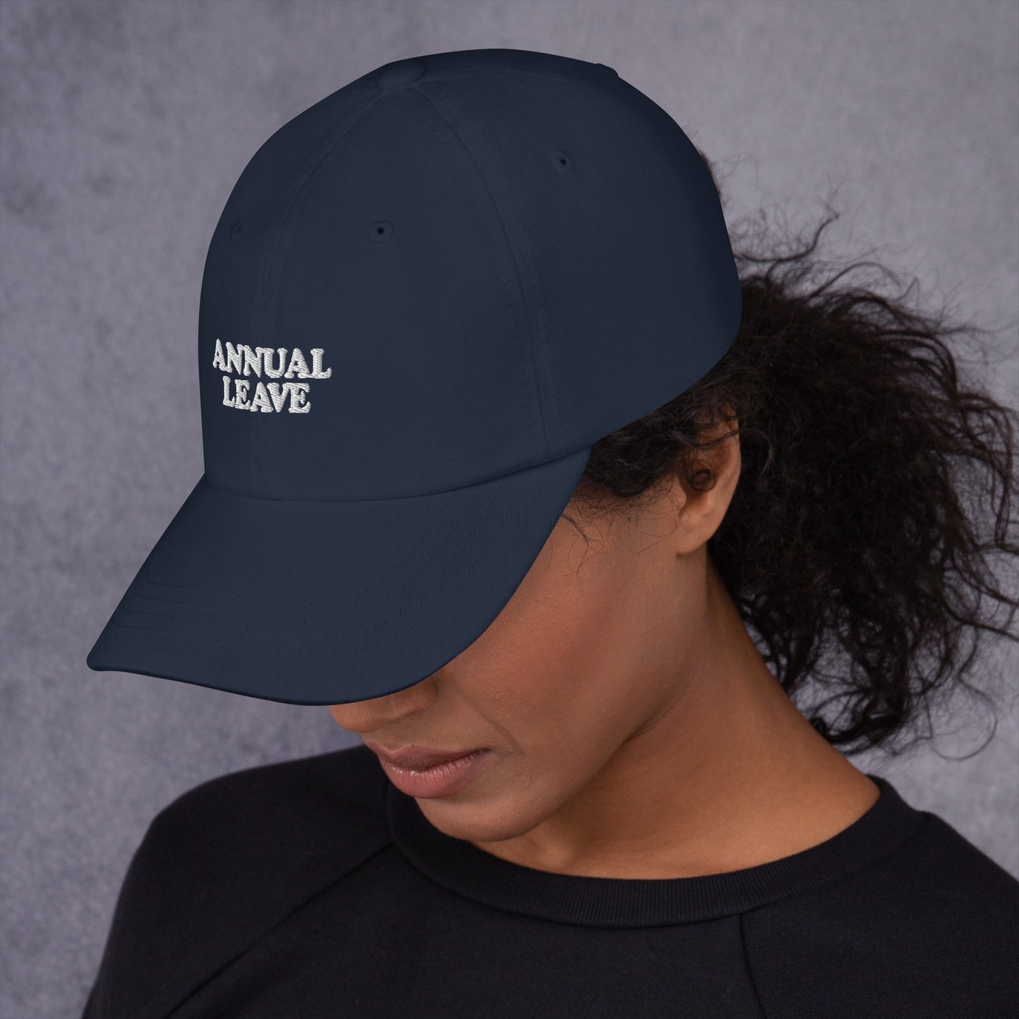 Annual Leave Embroidered Slogan Unisex Cap