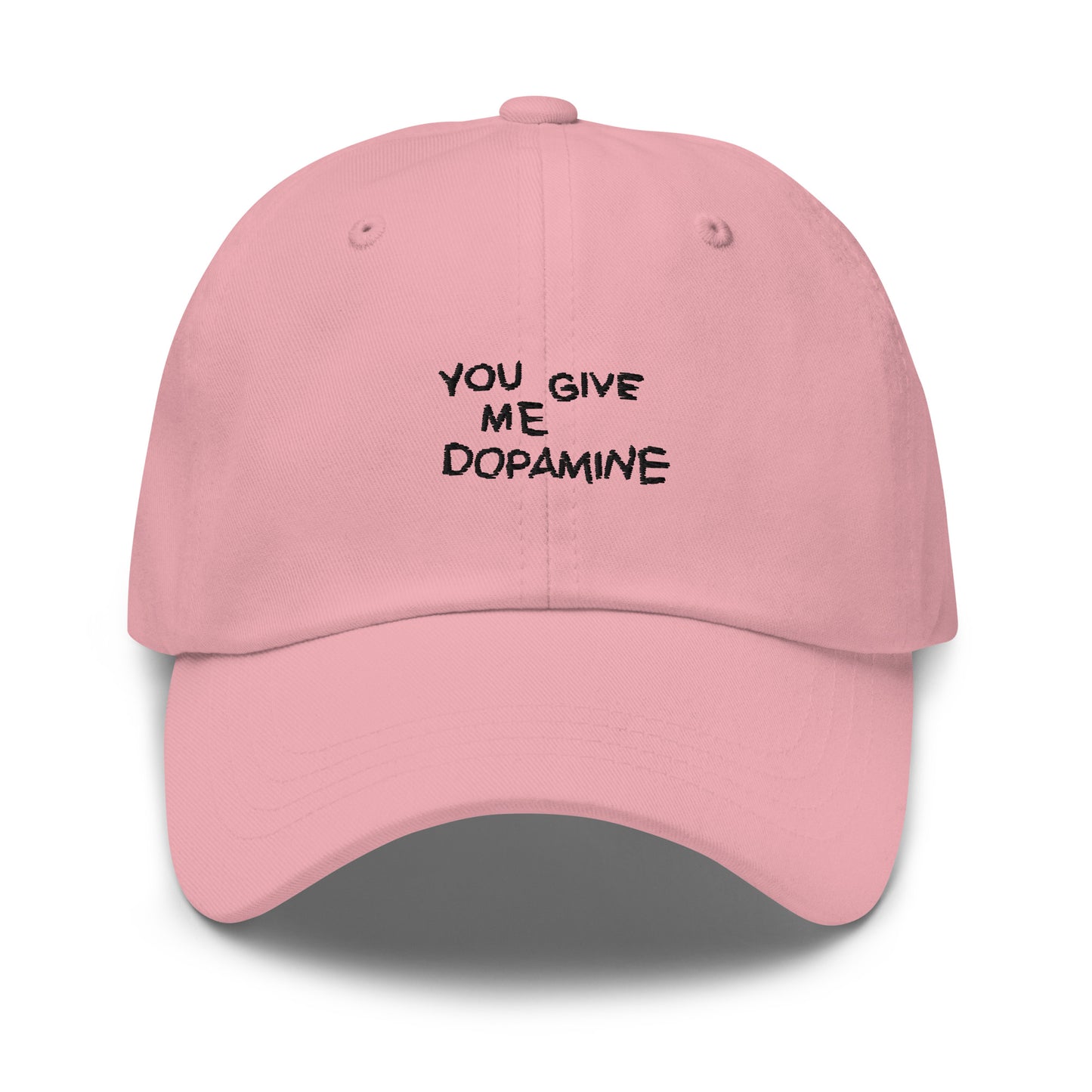 Dopamine Embroidered Slogan Cap