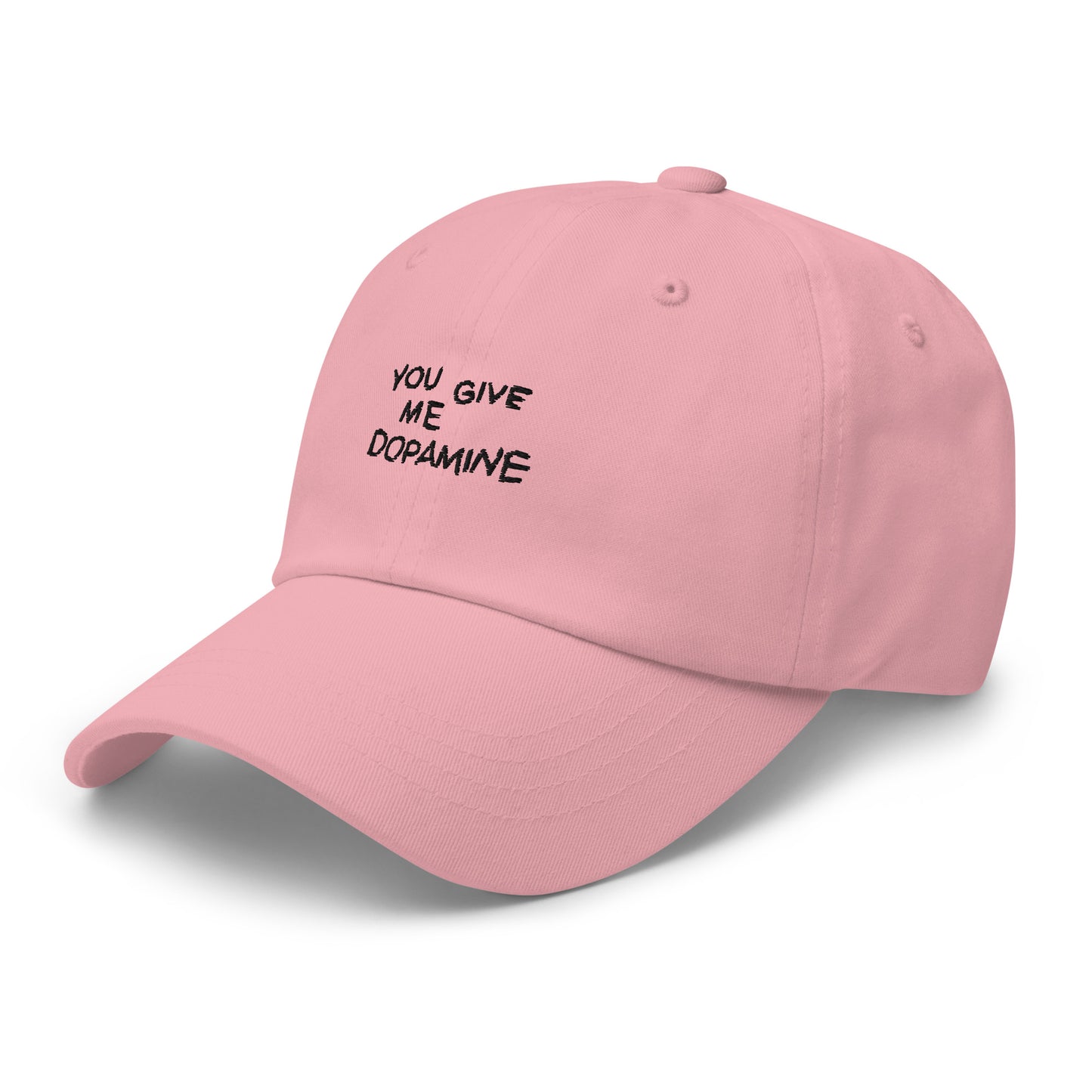 Dopamine Embroidered Slogan Cap