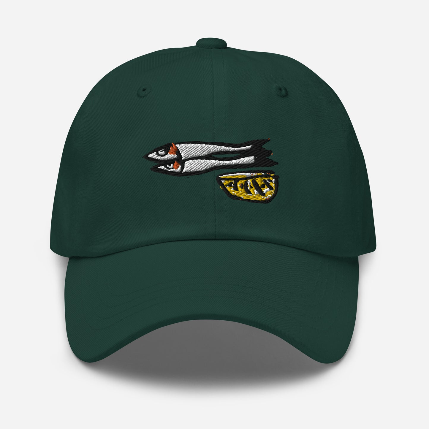 Sardines with Lemon Embroidered Cap