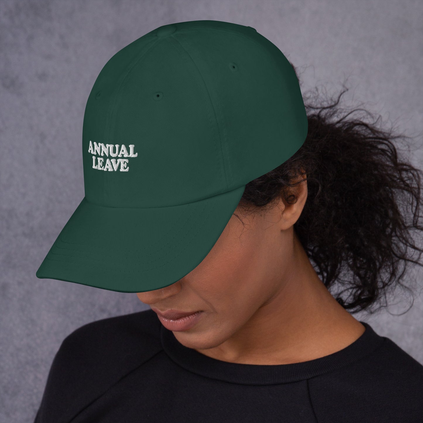 Annual Leave Embroidered Slogan Unisex Cap