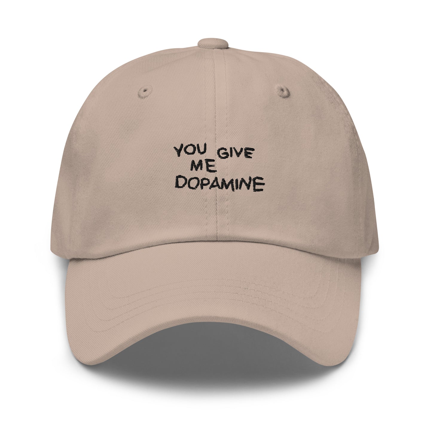 Dopamine Embroidered Slogan Cap