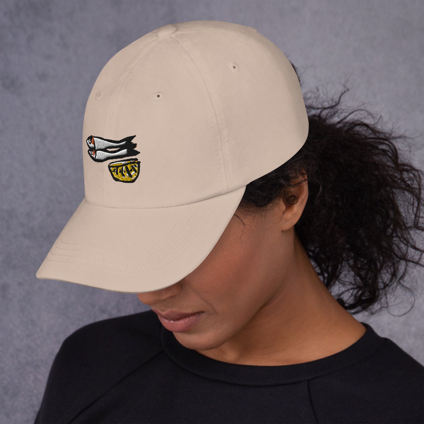 Sardines with Lemon Embroidered Cap