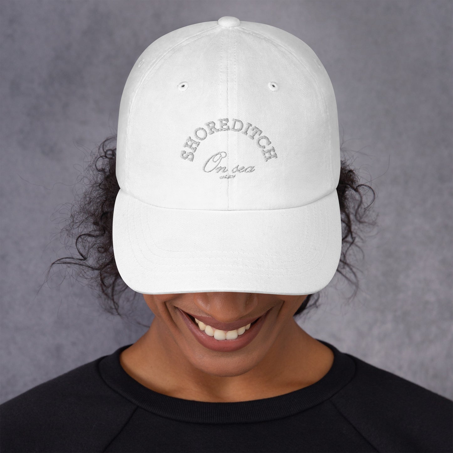 Shoreditch-On-sea Embroidered Monochrome Cap