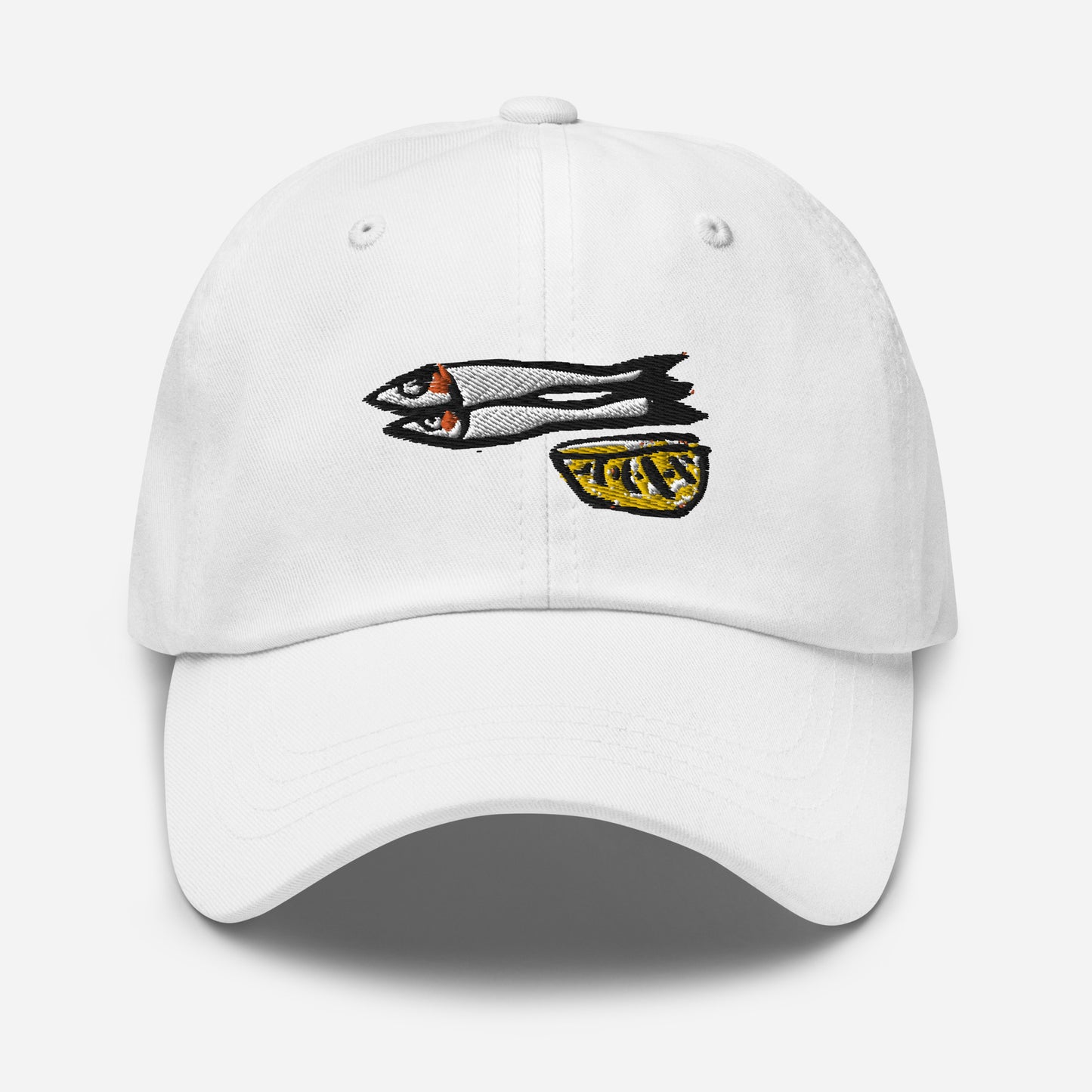 Sardines with Lemon Embroidered Cap