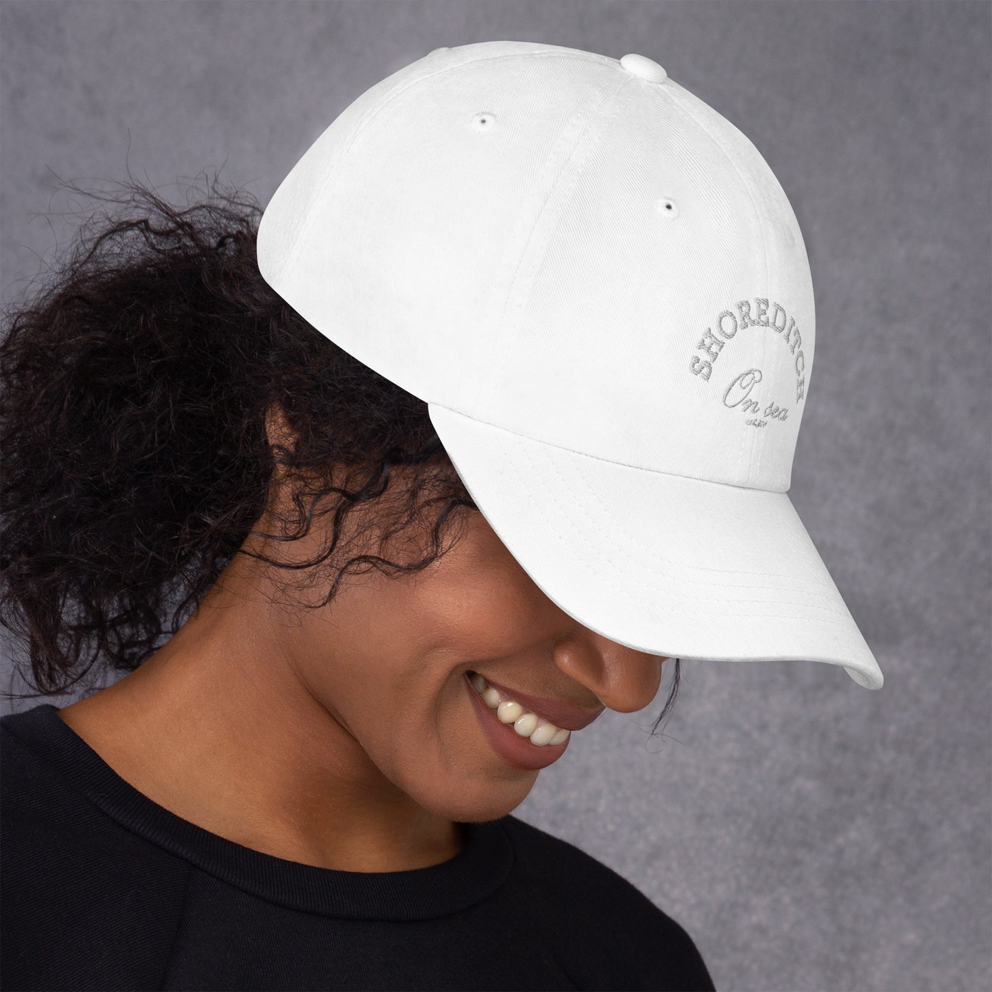 Shoreditch-On-sea Embroidered Monochrome Cap