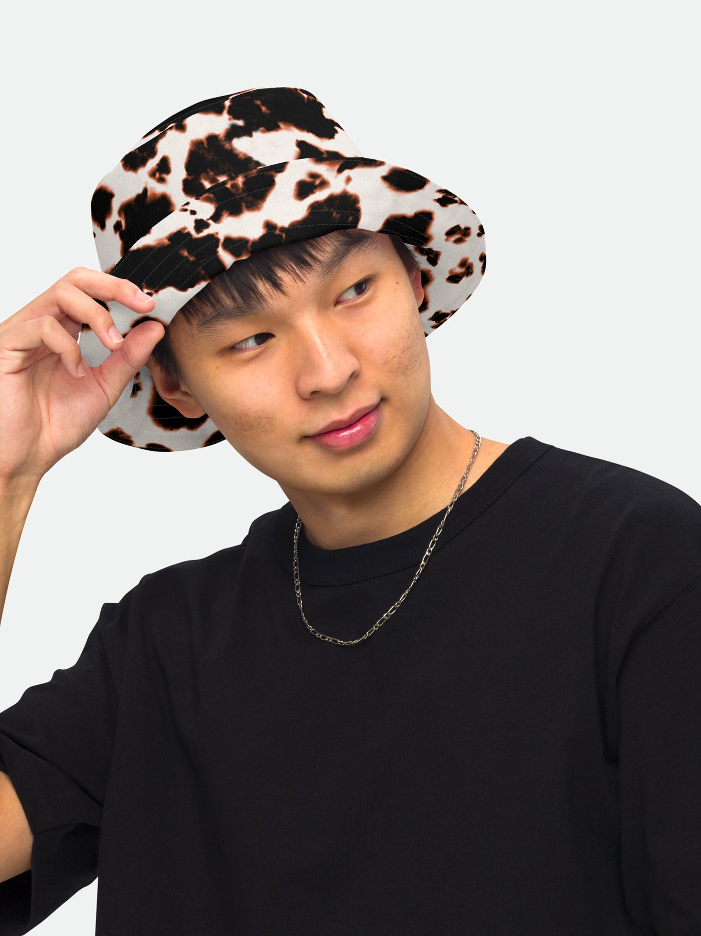 Cow Print Reversible Bucket hat