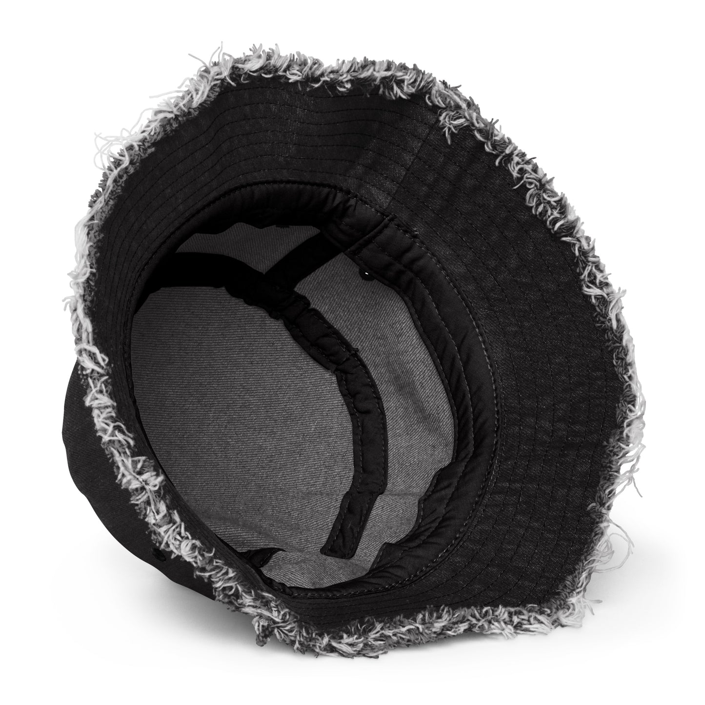 I'm Retired Distressed Denim Bucket Hat