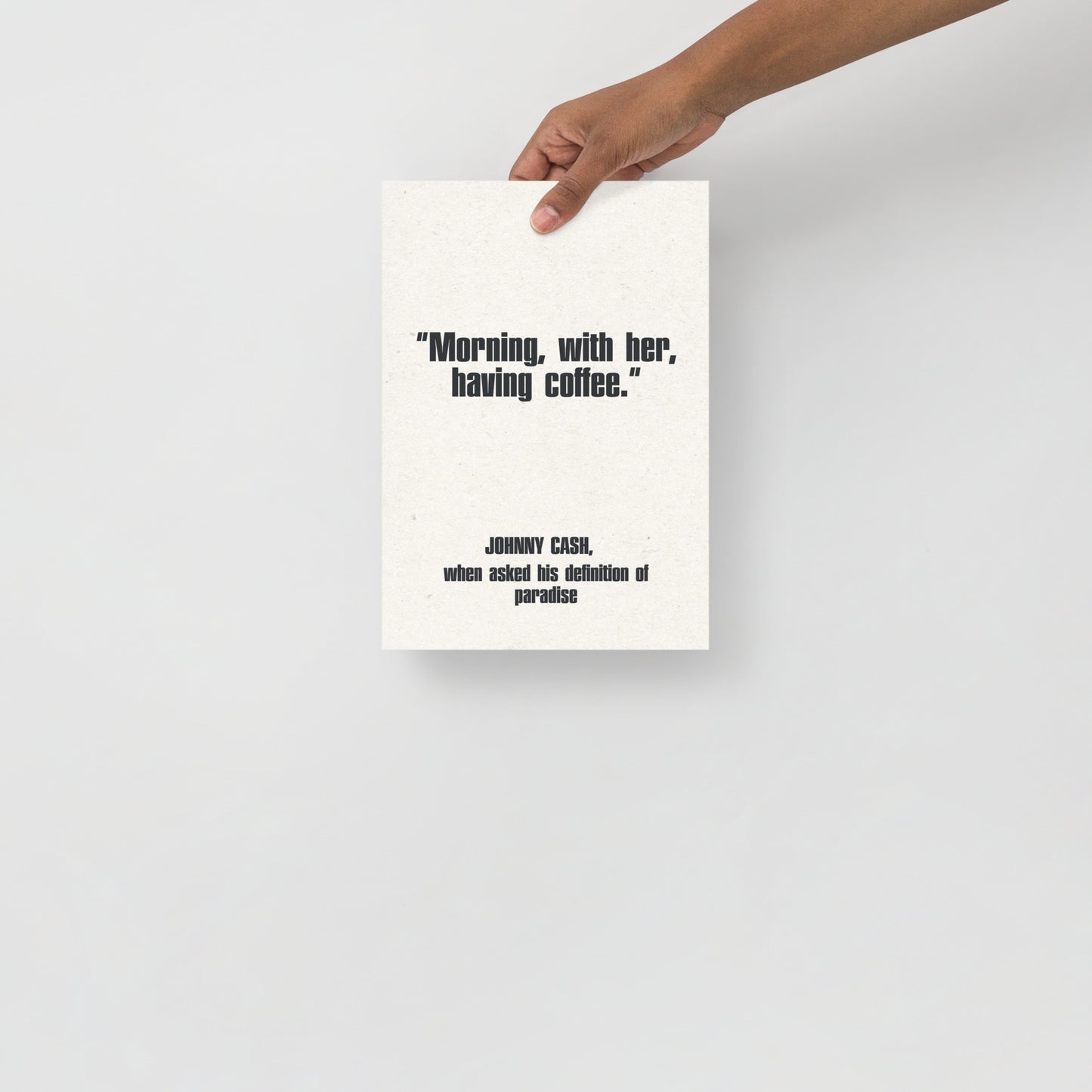 Johnny Cash Quote Poster
