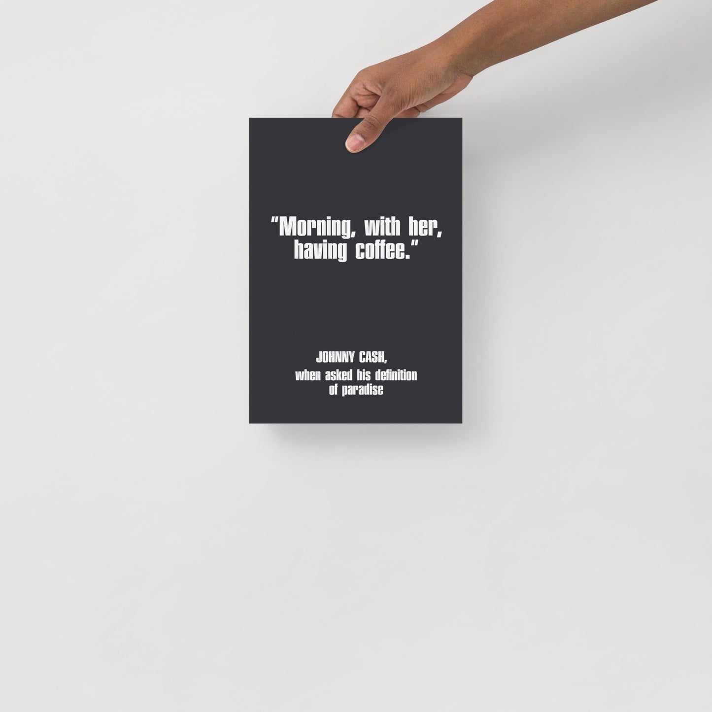 Johnny Cash Quote Poster