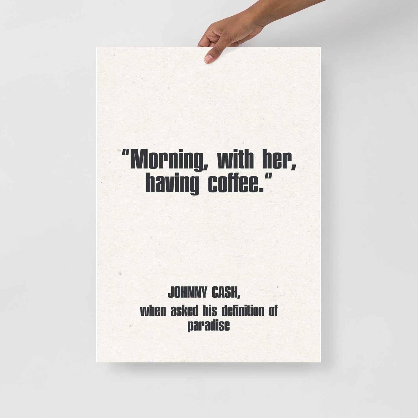 Johnny Cash Quote Poster