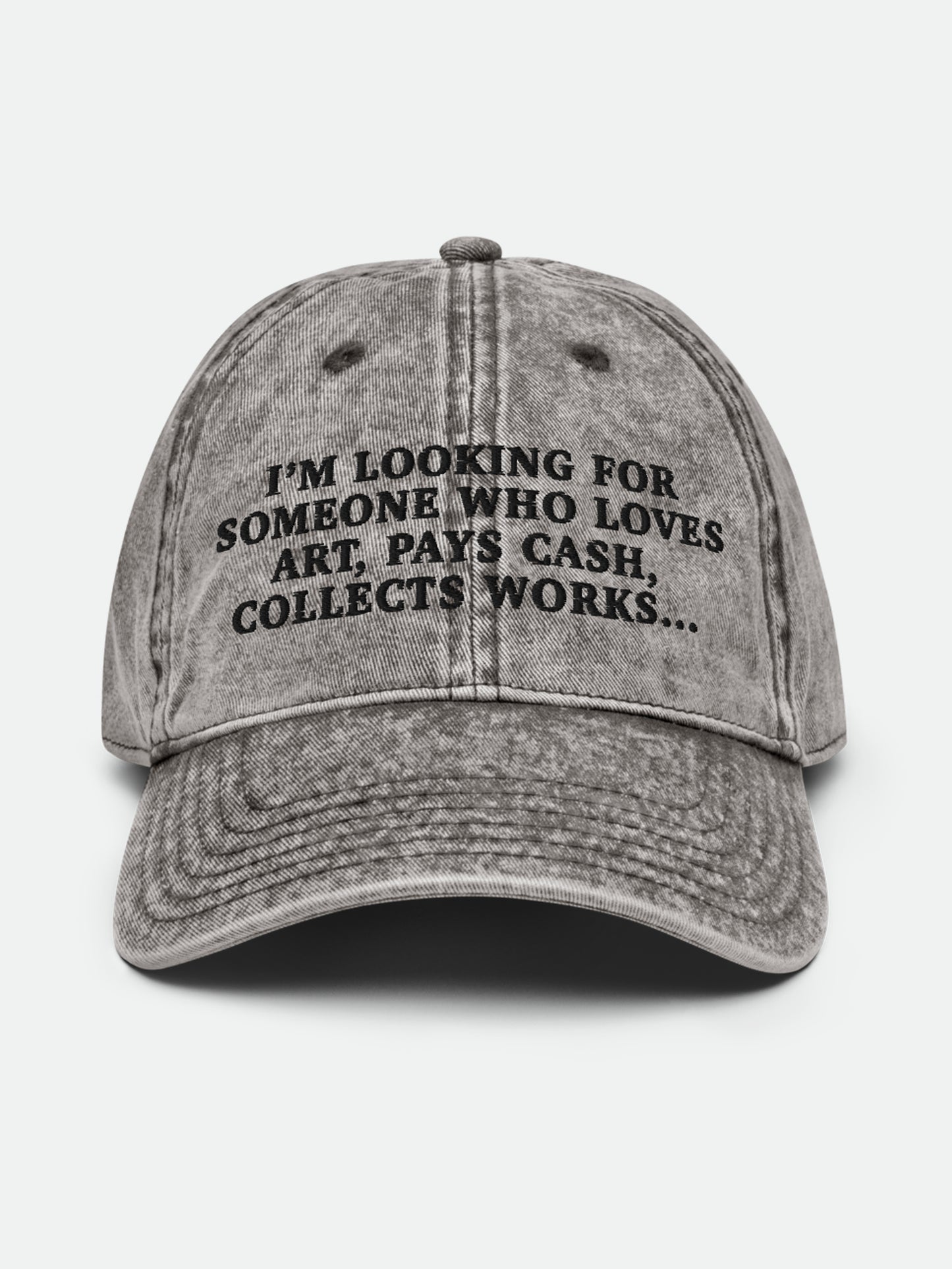 I'm looking for someone.. washed twill cap