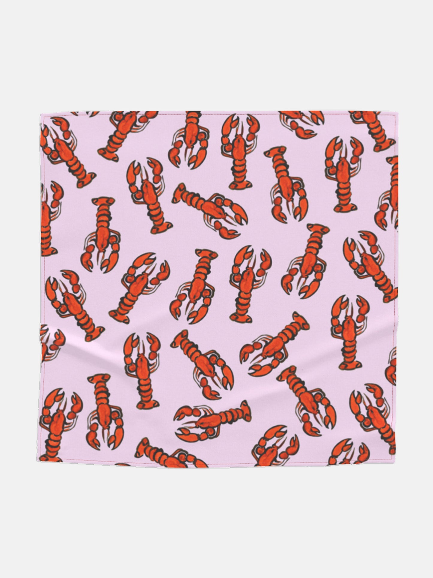 Painted Lobster Satin Bandana