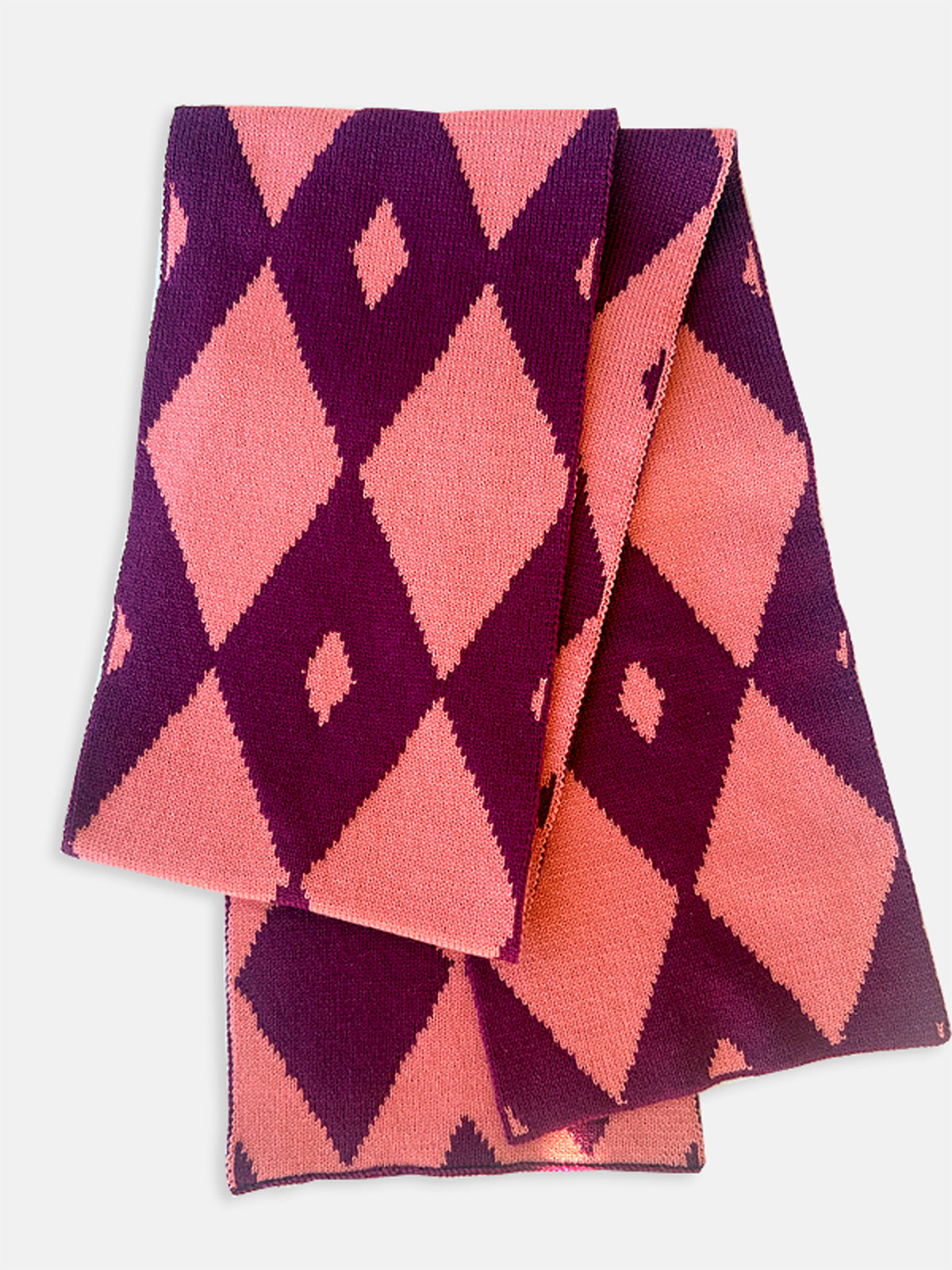 Argyle Wool and Cashmere in Tonal Pinks