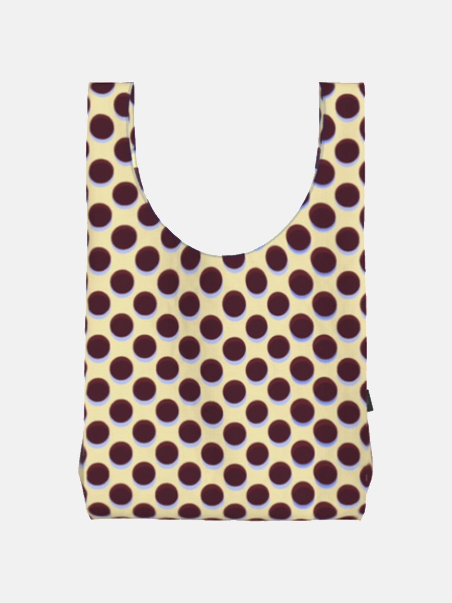 Polkadot Waterproof Shopper Bag in in Butter Yellow