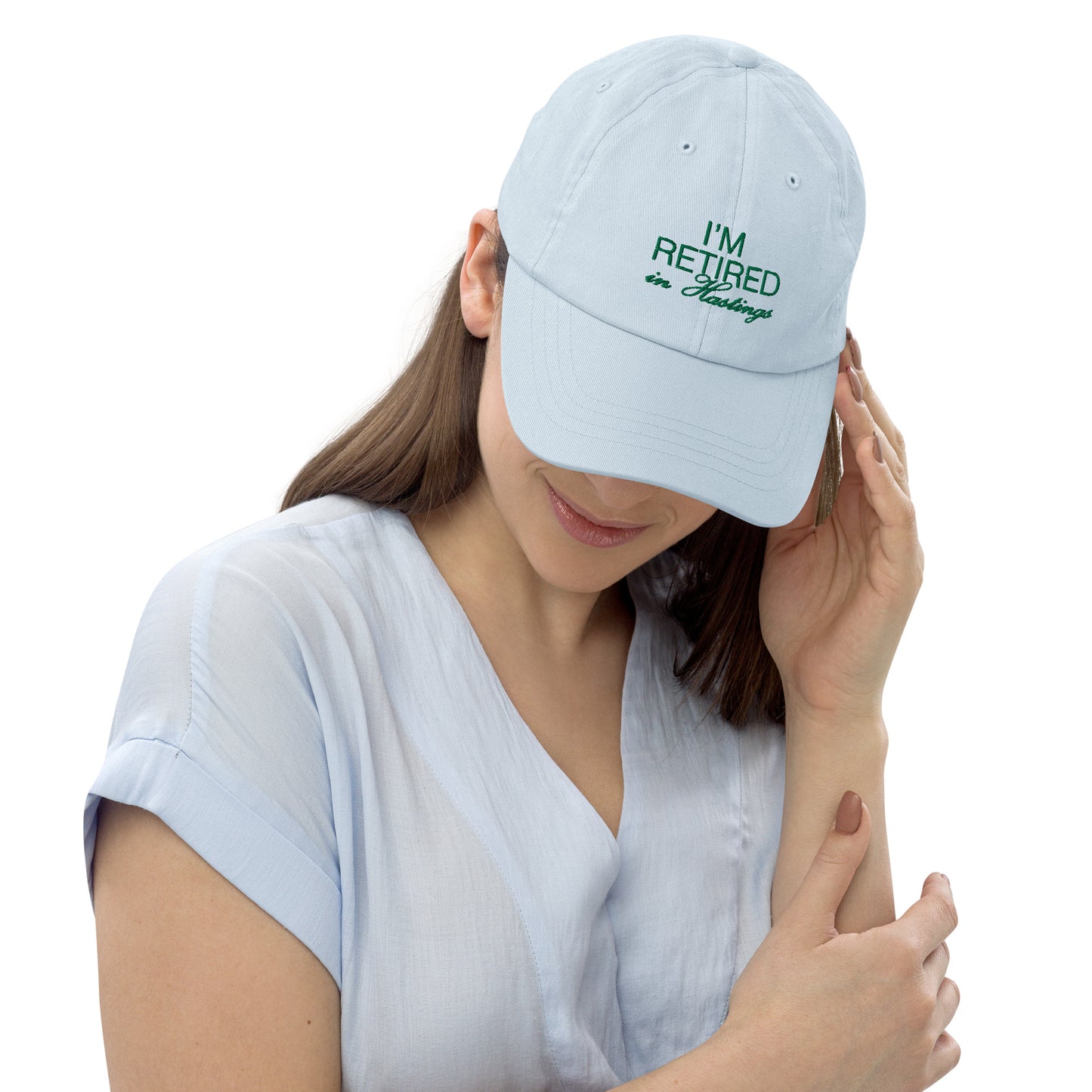 Retired in Hastings Pastel Cap in Blue