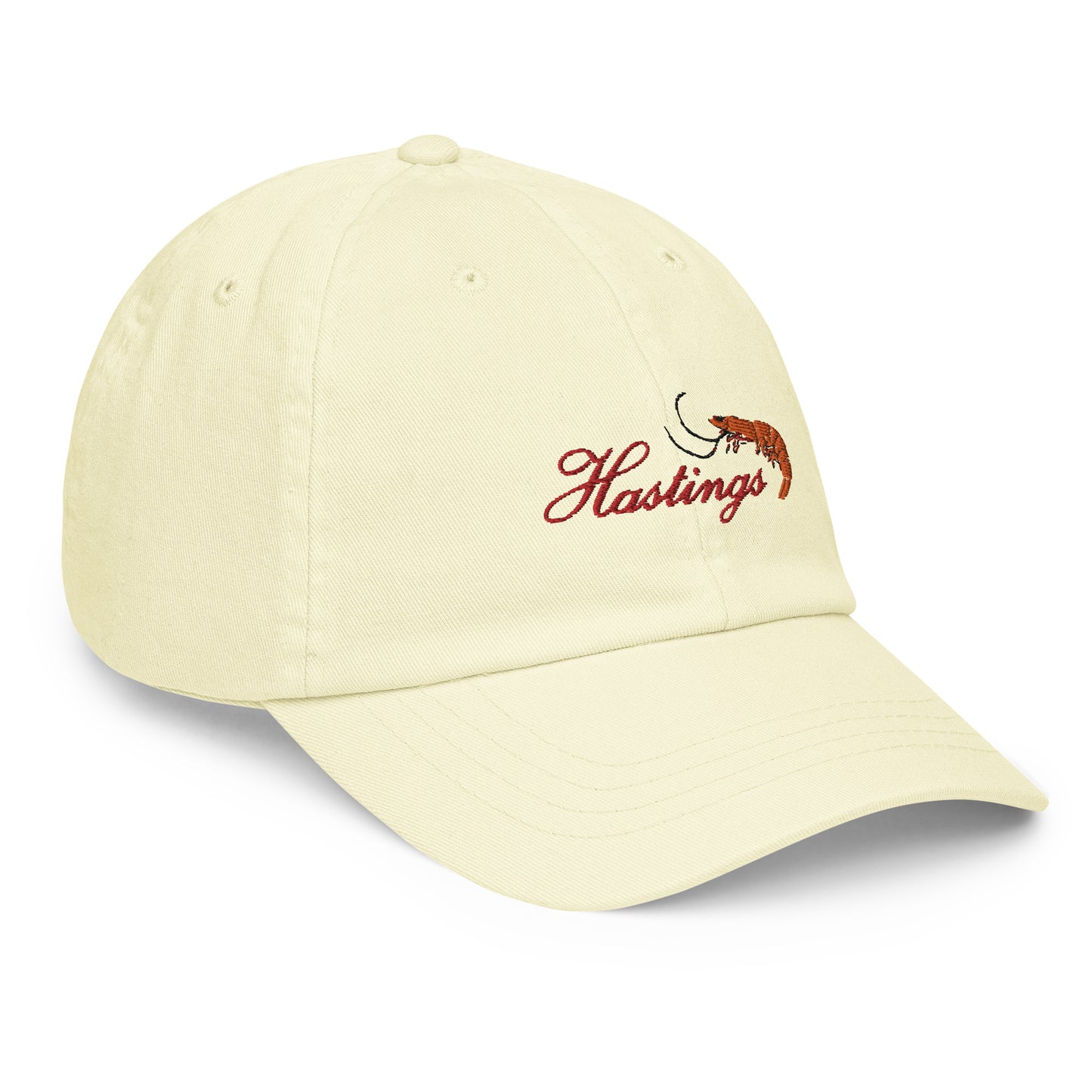Hastings Prawn Embroidered Blush Cap