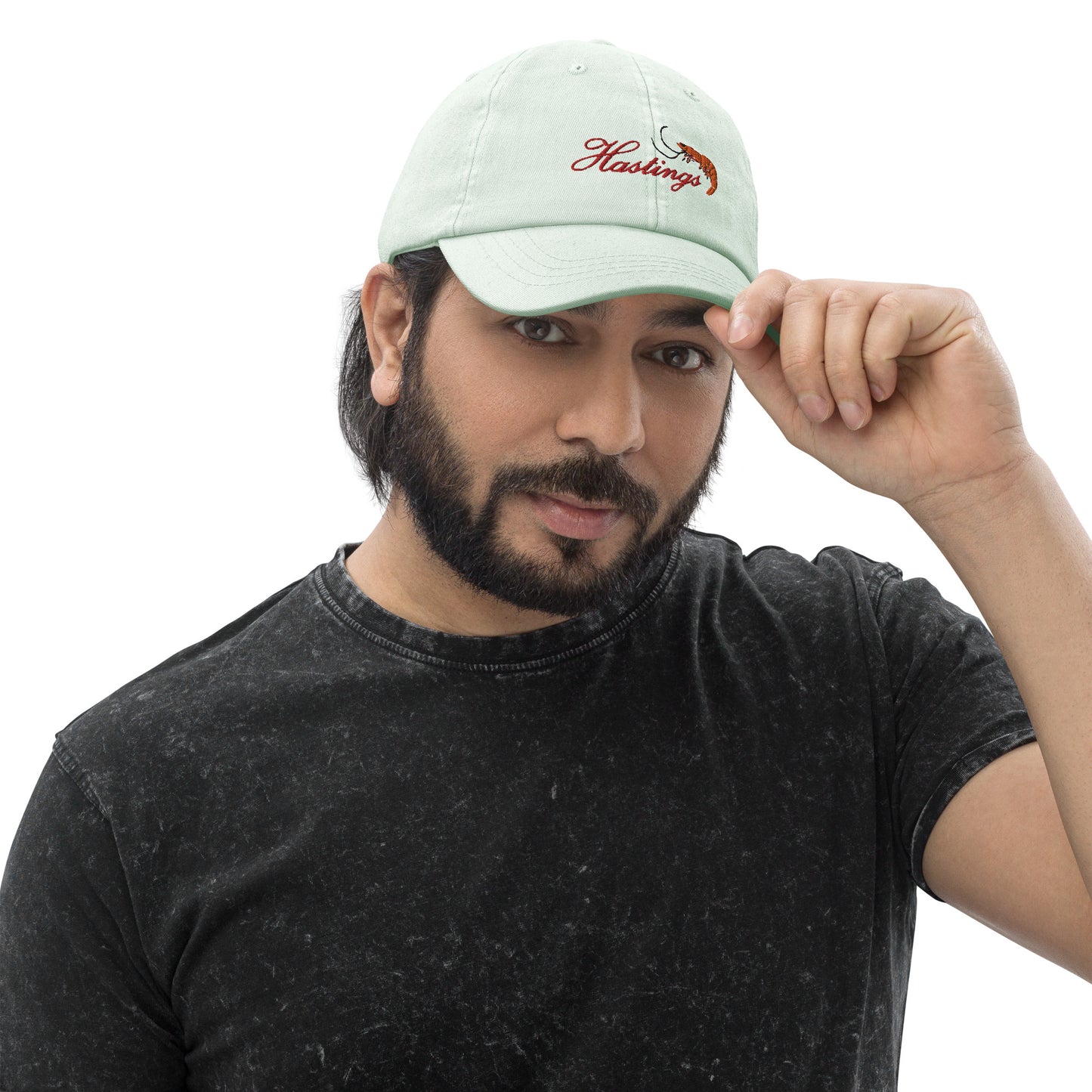 Hastings Prawn Embroidered Blush Cap