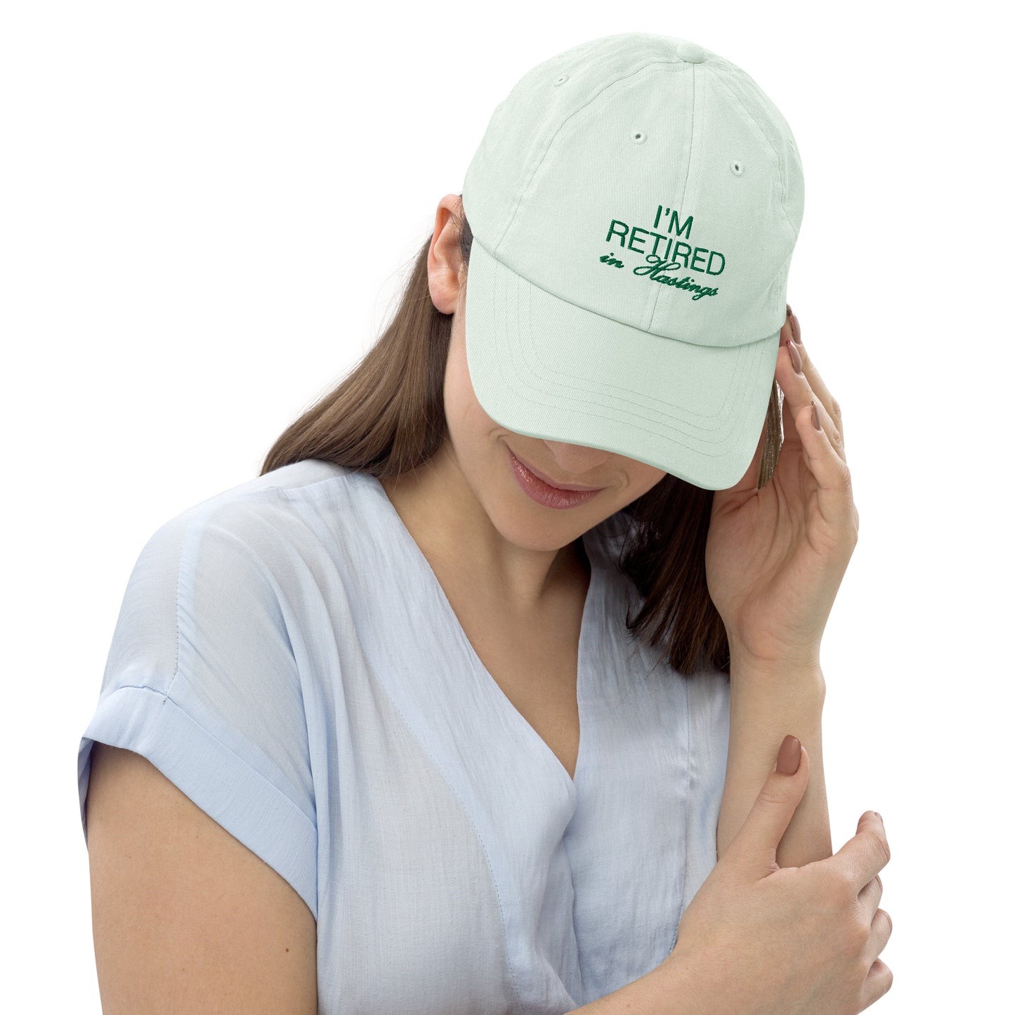 Retired in Hastings Pastel Cap in Blue