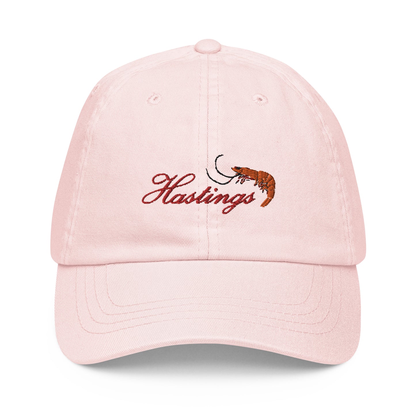 Hastings Prawn Embroidered Blush Cap