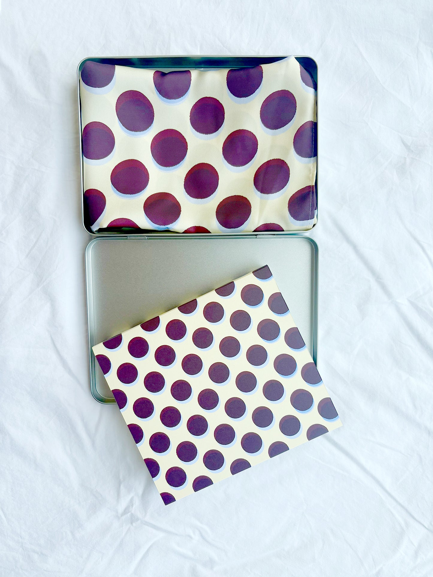 Polkadot Satin Bandana in Butter Yellow