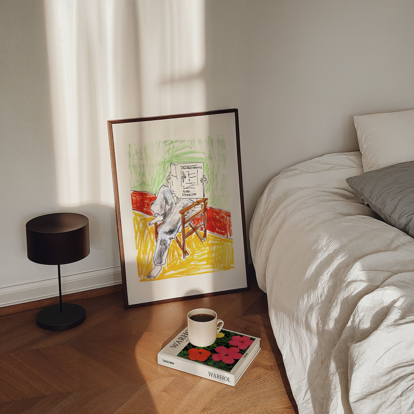 A man on a chair. A3 Artwork. Unframed