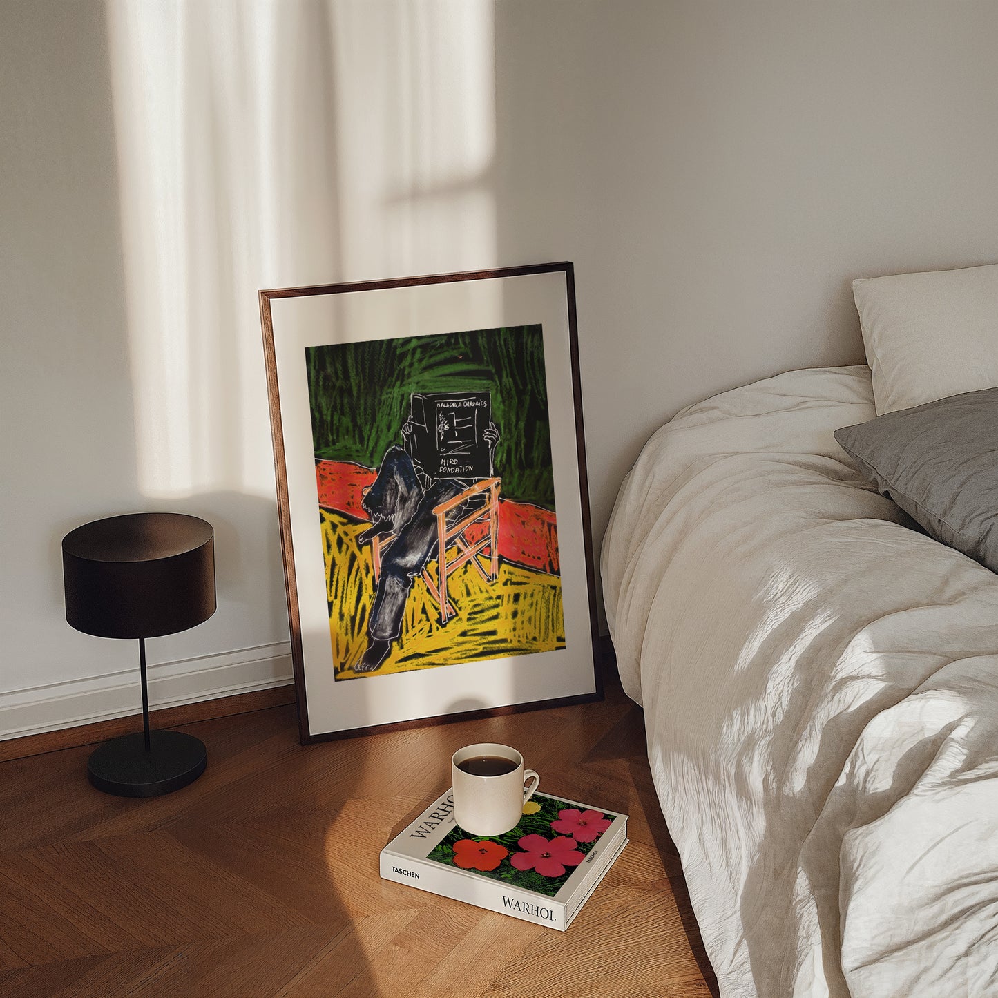 A man on a chair. A3 Artwork. Unframed