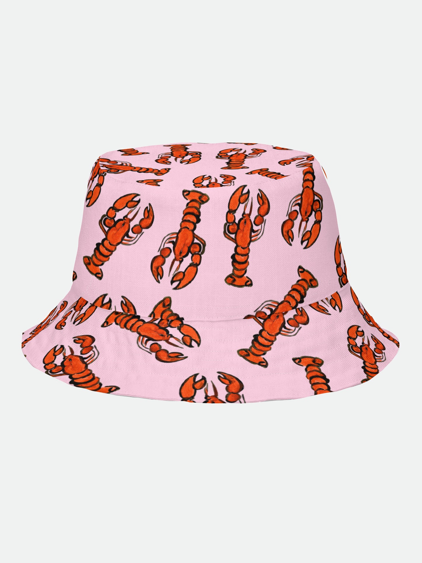 Red Painted Lobster Reversible Bucket Hat