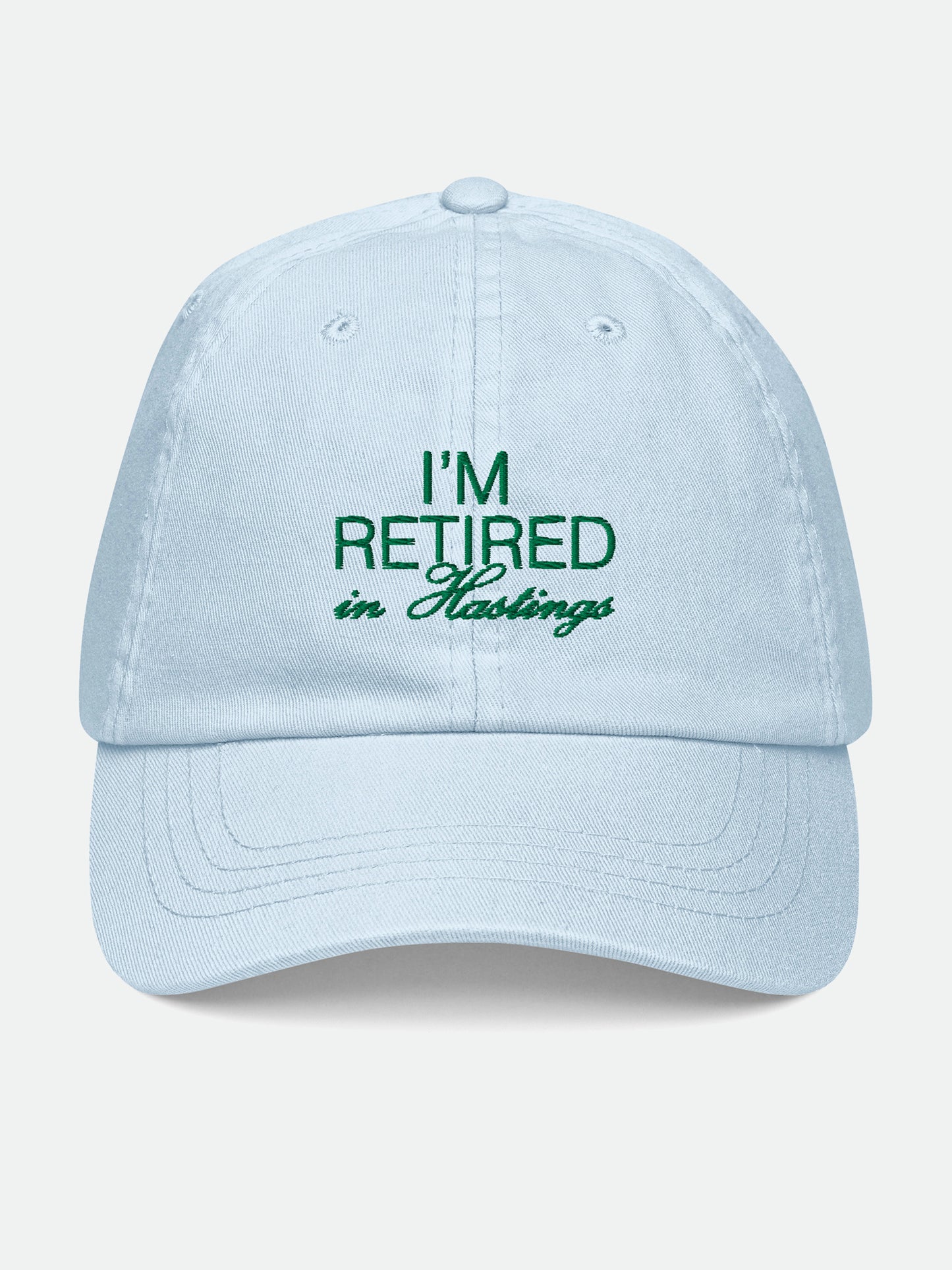 Retired in Hastings Pastel Cap in Blue